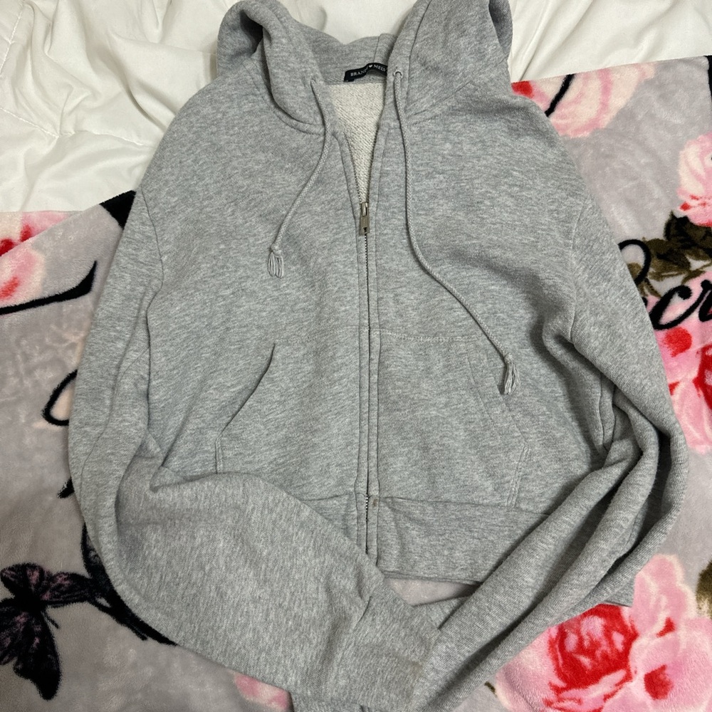 Grey Brandy Melville zip up